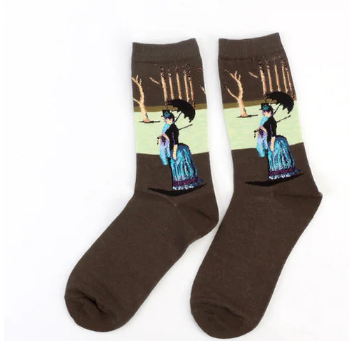 Artistic Cotton Socks for Men and Women